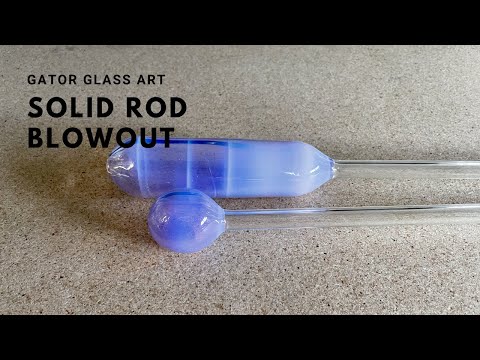 Blowout - Turning Glass Rod into Tube Glassblowing Lesson