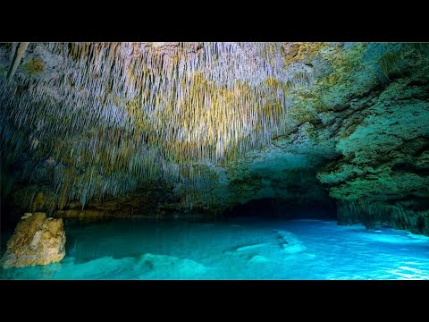 DEEP CAVE SOUND - Bats sound, Cave dripping water with echo, Water Sounds, RELAXING SOUNDS for sleep