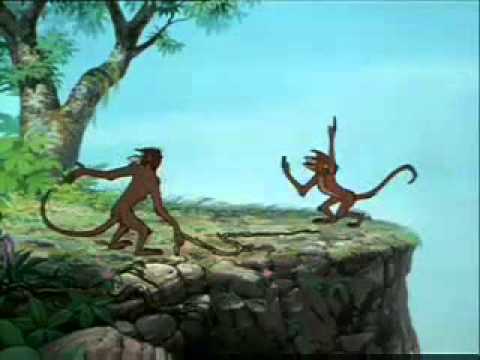 The Jungle Book - Mowgli gets caught by Monkeys (English)
