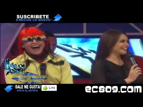 Jhon Distrito y la Berny estrenando su nuevo Tema en De Extremo a Extremo.