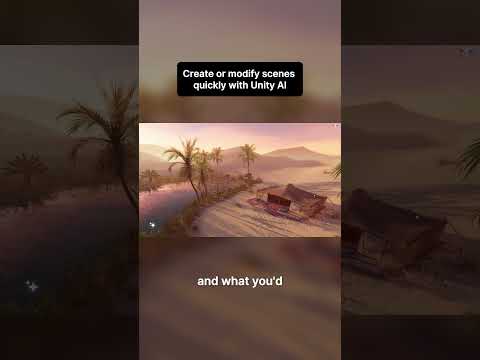 Create or modify scenes quickly with Unity AI