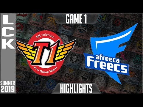 SKT vs AF Highlights Game 1 | LCK Summer 2019 Week 1 Day 5 | SK Telecom T1 vs Afreeca Freecs