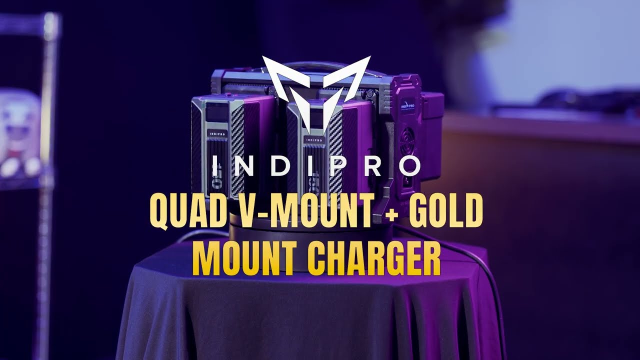 Need to Charge your V-Mount & Gold Mount Batteries in One Go? We've got the Quad Charger for You!