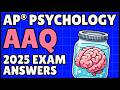 AP Psychology AAQ Past Exam Walkthrough 2025 Set 1
