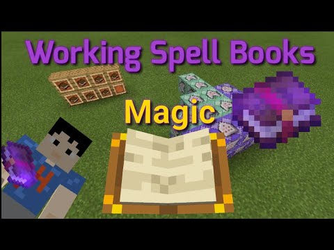 Working Spell books in Minecraft (Bedrock commands)