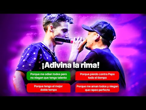 ¡ADIVINA LA RIMA!🤔🤔🤔(NIVEL FÁCIL)