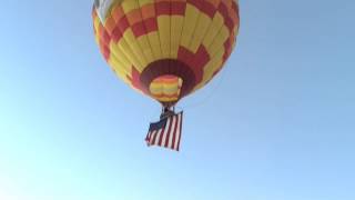 Star-Spangled Banner as Balloon Ascends #BalloonFiesta