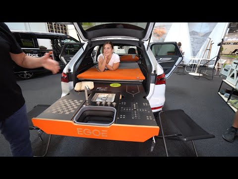 CZECH ENGINEER (58) TURNS CARS INTO REAL MOTORHOMES IN 5 MINUTES. Kitchen. Shower. XL bed!