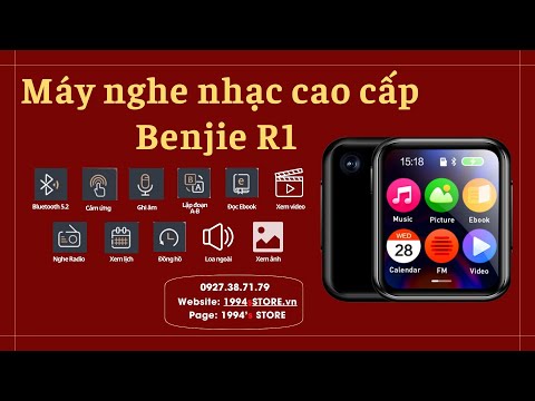 Máy Nghe Nhạc Benjie R1 Có Camera – Bluetooth 5.4, Chip DSD Cao Cấp, Cảm Ứng IPS – Chính Hãng