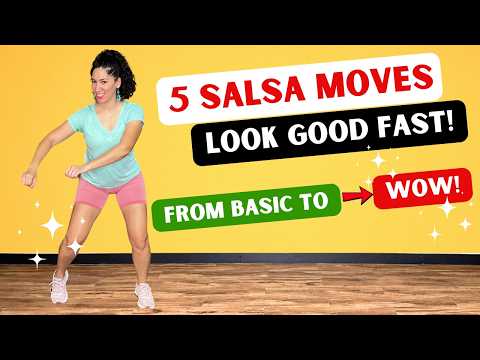 5 Salsa MOVES to LOOK GOOD and BETTER! | Beginners | Step-by-Step / CUBAN Salsa