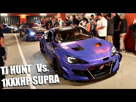 TJ HUNT Vs. 800HP AK47 SUPRA! Shutting Down HUGE LA Car Meet