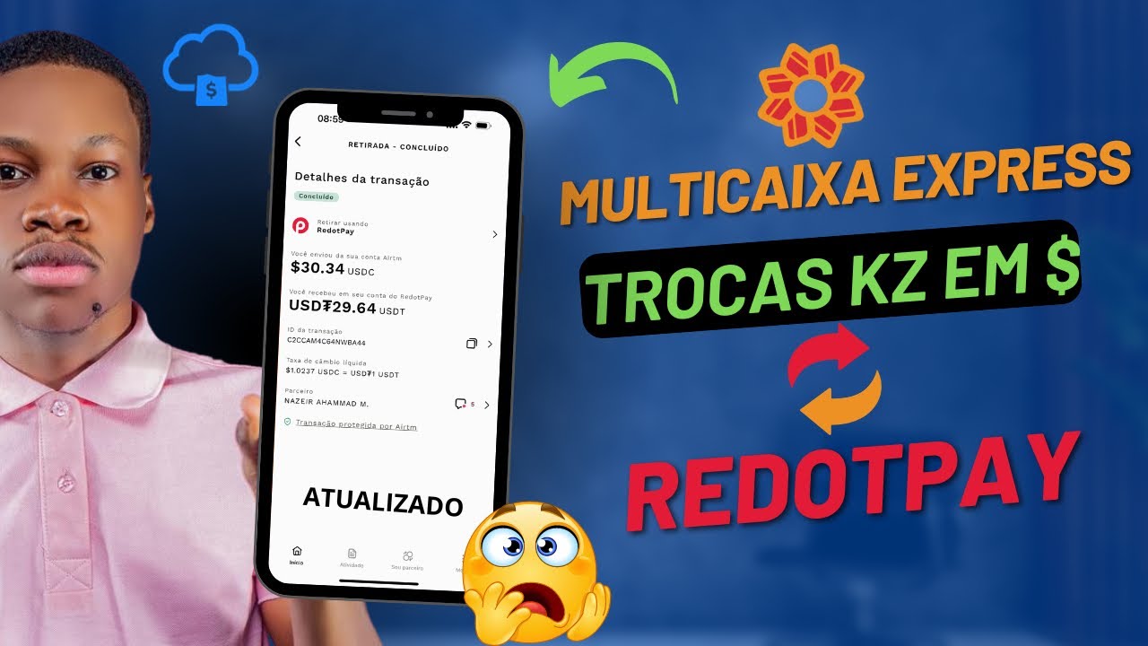 RedotPay e Multicaixa Express: O Melhor Método para Trocar Kwanza em Dólar Rapidamente (ACTUALIZADO)