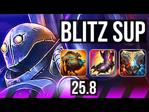 BLITZCRANK & Jhin vs PYKE & Lucian (SUP) | KR Master | 25.8
