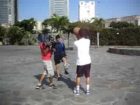 Edu Padrón y Víctor Álvarez. Freestylers