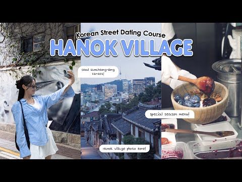 Locais da moda em Seul: passe um dia comigo em Samcheong-Dong 🍃🌃🍦[Café, comida de rua, Vlog da vila de Hanok]