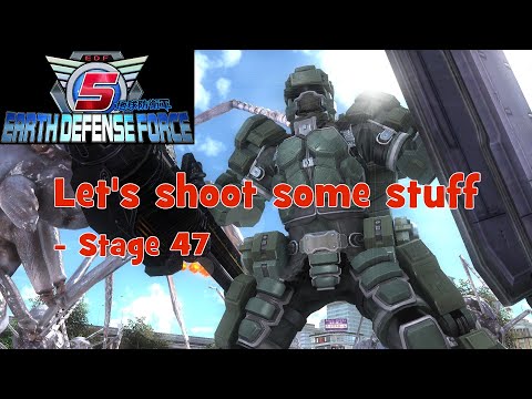 EARTH DEFENSE FORCE 5 Let's Play - Stage 47 Survivors