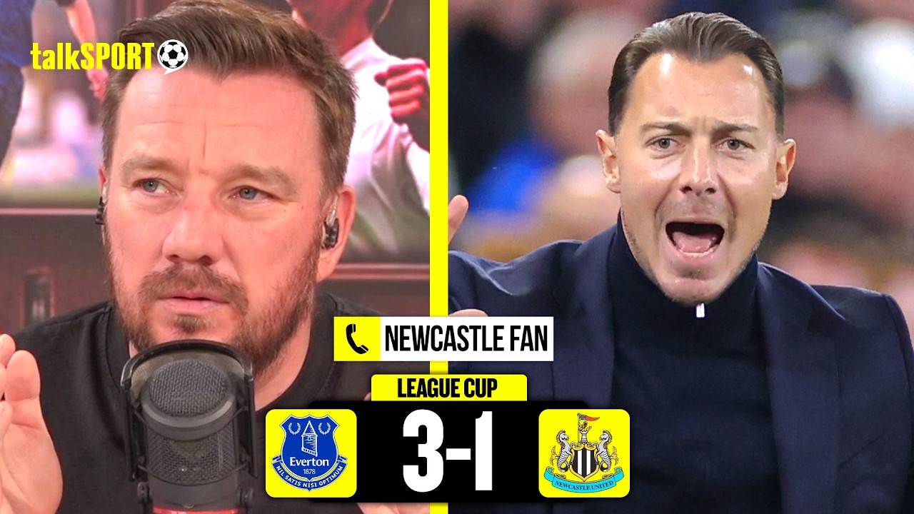 "A BIT EMBARRASSING!" Newcastle fans REACT to Carabao Cup EXIT against Everton!