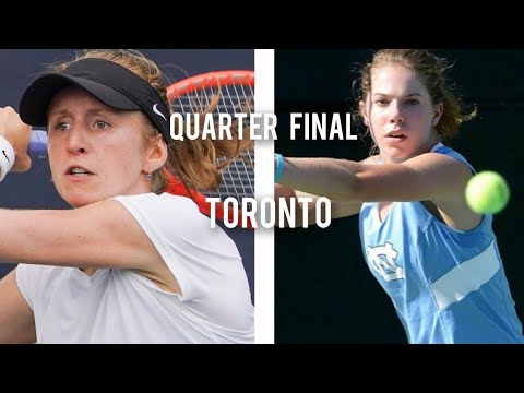Katherine Sebov VS Jessie Anney | W25 Toronto Canada 2023 | Quarter Final