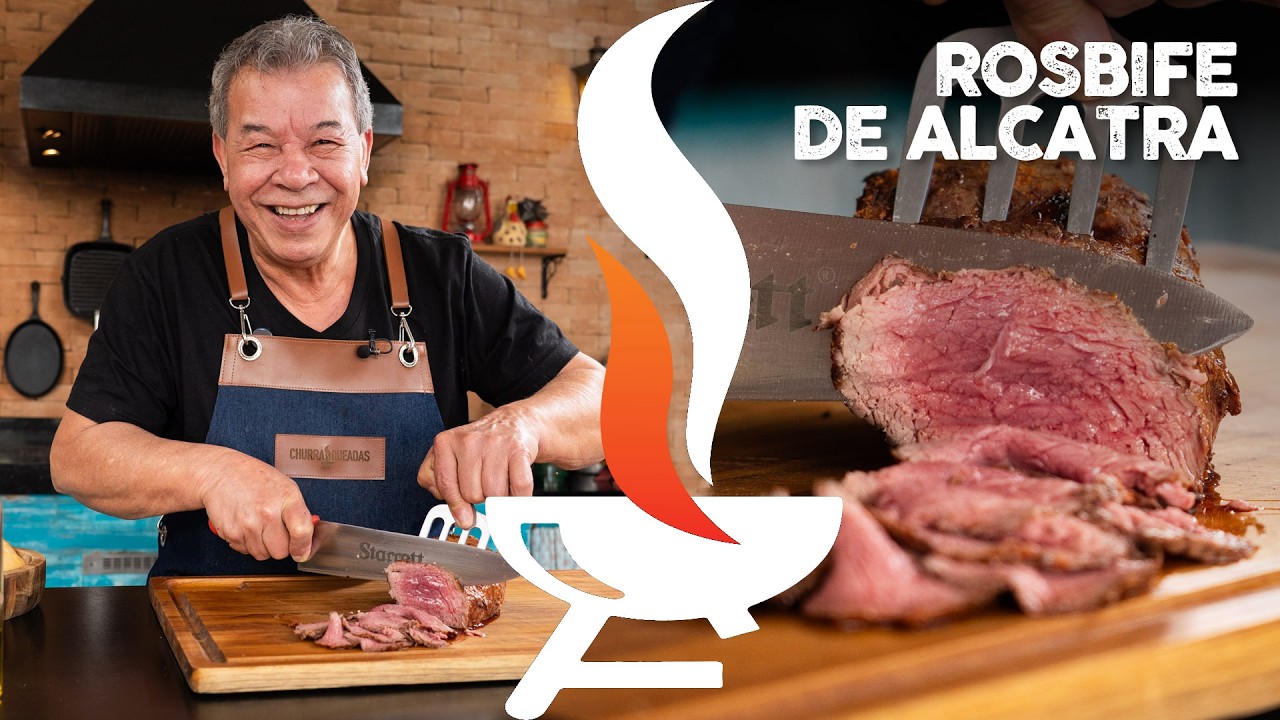 Rosbife na churrasqueira