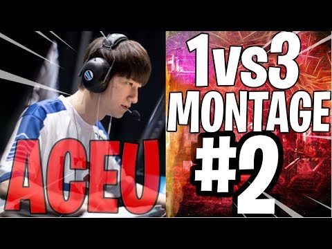 Apex GOD ACEU "ONLY 1vs3 MONTAGE #2" - Apex Legends - Funny Moments & Best Highlights #19
