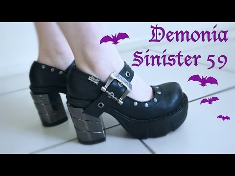 DEMONIA SINISTER 59 || Shoe Unboxing and Review