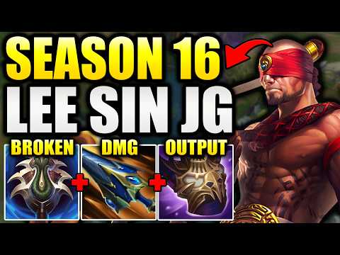 HOW TO CLIMB WITH LEE SIN JUNGLE IN SEASON 16! (OP BUILD)