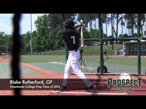 Blake Rutherford Prospect Video, OF, Chaminade College Prep Class of 2016 @USABaseball18U #TOS15