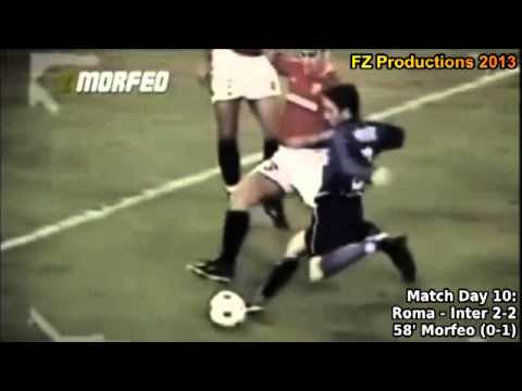 Serie A 2002-2003, day 10 Roma - Inter 2-2 (Morfeo goal)
