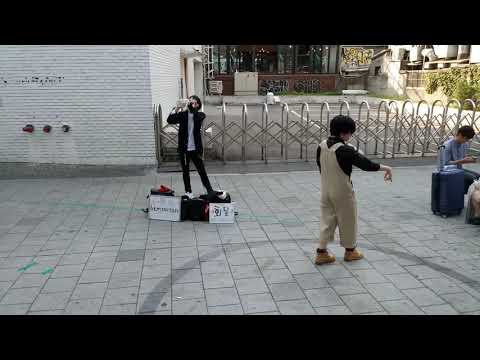 일본유학생 화달(hwadal)/어느날 머리에서 뿔이 자랐다(CROWN)-TXT/ 190603 홍대(HongDae) Busking 직캠 cover
