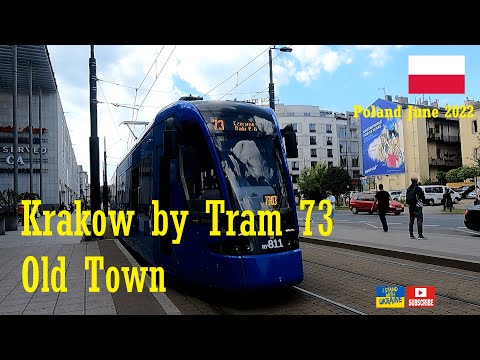 #TRAM 73 | Beautiful! - Ride around Krakow's Old Town | #POLAND - Part 1 JUNE 2022 🇵🇱