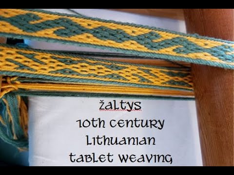 Weave Along with Elewys, Ep 15:  Zaltys 10th century Lithuanian