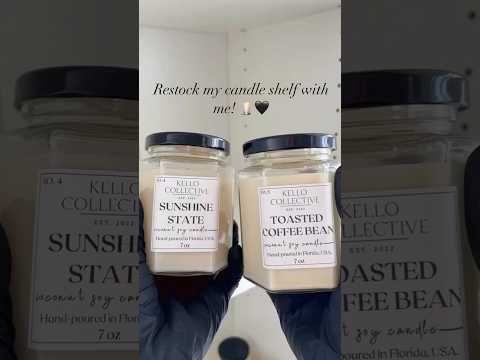 Restock with me! 🕯️🖤 #shorts #shortvideo #restock #candle #florida #smallbusiness #shortscreator