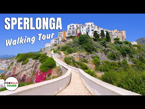 Sperlonga, Italy 🇮🇹 | Stunning Seaside Village Walking Tour in 4K