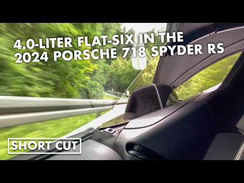 Have a listen to the screaming 4.0-liter flat-six in the 2024 Porsche 718 Spyder RS