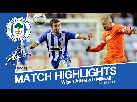 WIGAN ATHLETIC 0 MILLWALL 1 - HIGHLIGHTS - 08/04/2014