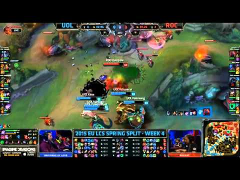 Unicorns of Love vs ROCCAT - HIGHLIGHTS - EU LCS Spring 2015 - W4D1 - Season 2015 - LoL
