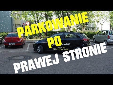 Parkowanie prostopadłe po prawej stronie - wjazd przodem. #parkowanieprostopadłe #parkowanieprzodem