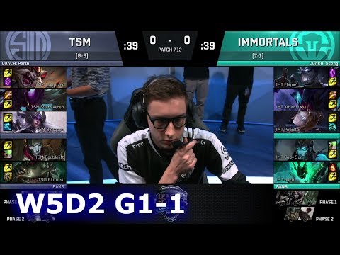 TSM vs Immortals | Game 1 S7 NA LCS Summer 2017 Week 5 Day 2 | TSM vs IMT G1 W5D2