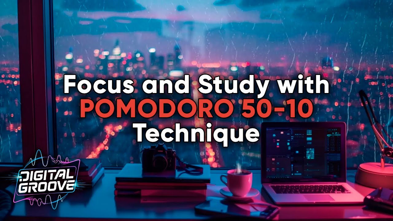 Focus and study with the Pomodoro 50-10 Technique | Music for Concentration and Productivity