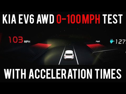 Kia EV6 AWD 0-100 MPH Test with Acceleration Times