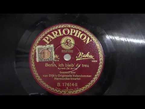 Volendammer harmonika kwartet: Berlin ich bleib'dir treu. (1929).
