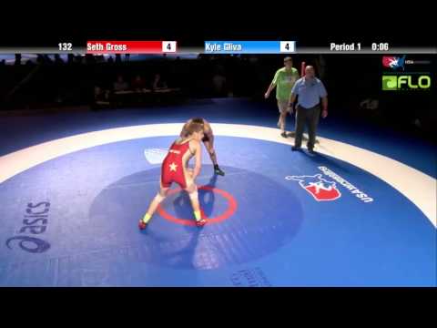 Junior 132 - Seth Gross (Minnesota) vs. Kyle Gliva (Minnesota)