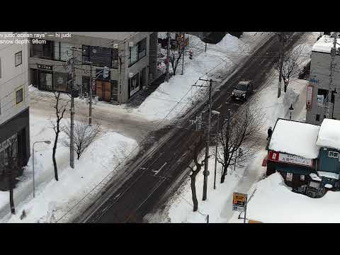 Sapporo in Winter, lofi radio 24 hours | February 20, 2026 | 札幌市中央区交差点の積雪ライブカメラ
