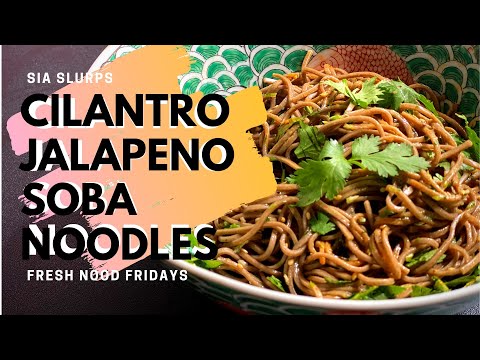 How to make CILANTRO JALAPENO SOBA NOODLES in 20 min!
