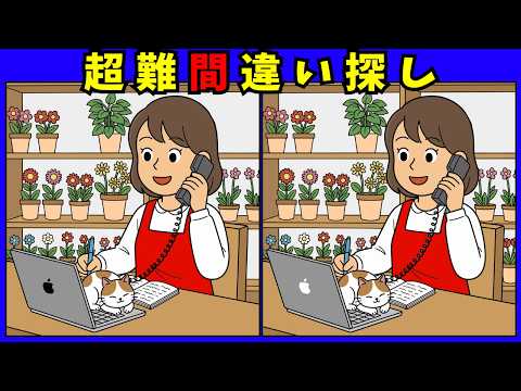 お花屋さんのお仕事の間違い探し動画 - タップで再生