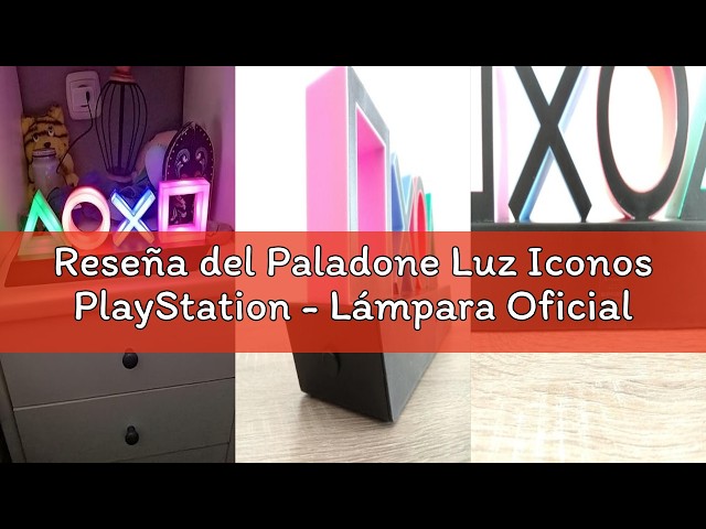 Vídeo relacionado con Luz Iconos PlayStation - Lámpara Oficial con 3 Modos, Decoración Gamer Reactiva a Sonido