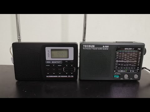 CS-106 VS Tecsun R-909 on shortwave, Retekess V-111, Tivdio V-111