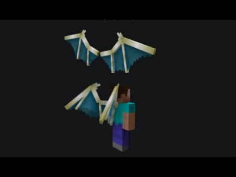 Minecraft better elytra models (Demon wings)
