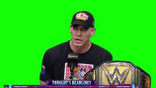 John Cena "that's a clickbait question" green screen