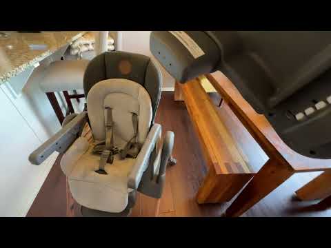 Maxi-Cosi Minla 6-in-1 High Chair for Babies & Toddlers, Portable Foldable Highchair, EcoCare Fabric, 9 Heights, 5 Reclines, 4 Tray Positions, Classic Oat video review thumbnail